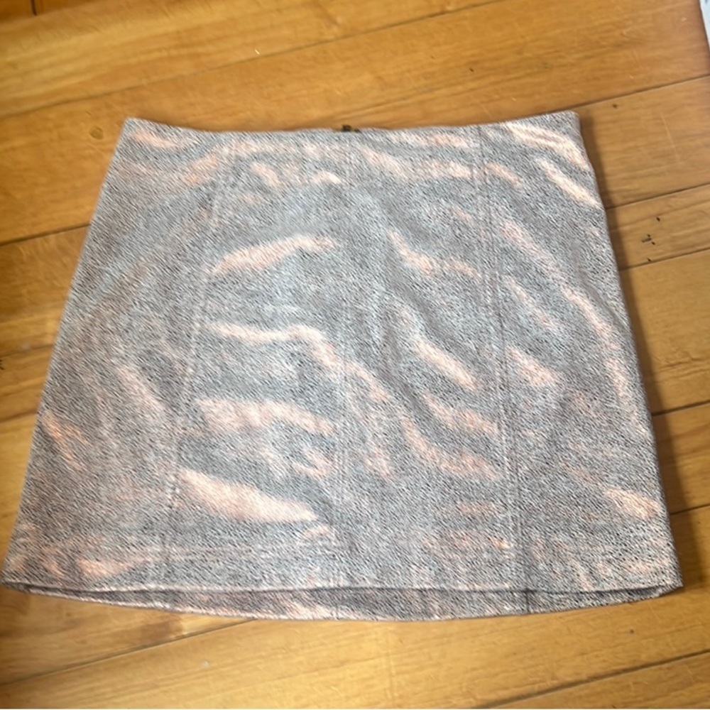 Free People Mini Skirt Rose Gold Flecks Women's Size 8 Lined